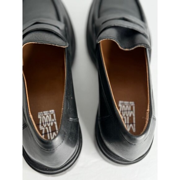 Miz Mooz Legend Black Leather Platform Loafer EU 40 US 9.5 Worn only once - Picture 5 of 6